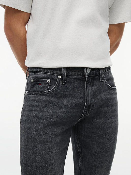 Scanton Faded Slim Black Jeans