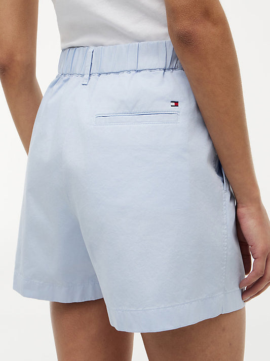 Washed Flared Chino Shorts