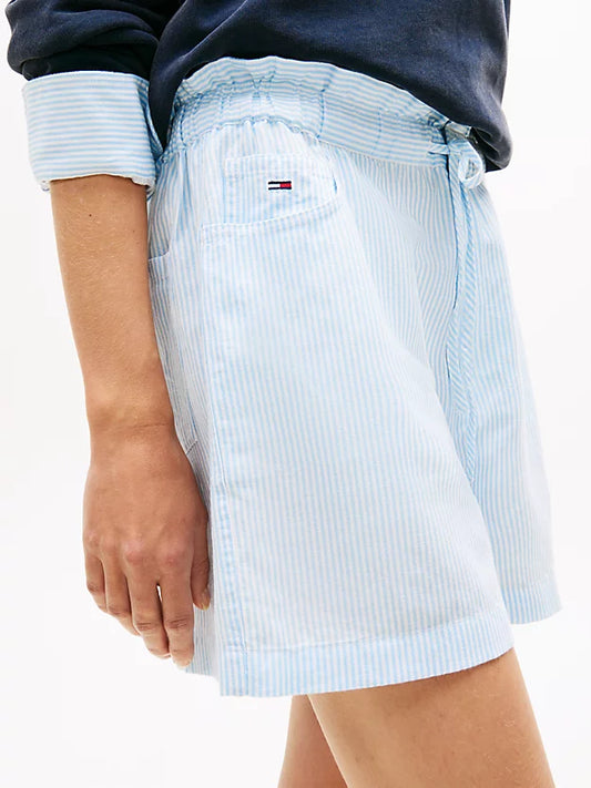 Linen Blend Five-Pocket Shorts