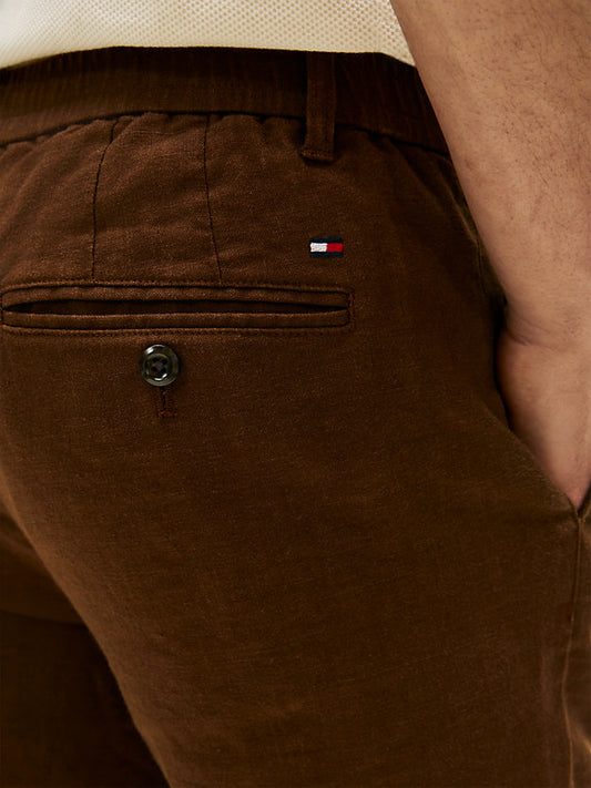 Denton Straight Leg Linen Blend Chinos