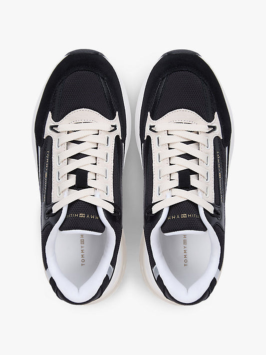 Suede Chunky Lace-Up Trainers