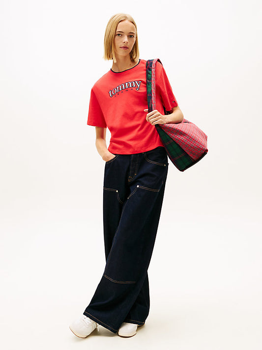 Logo Appliqué Relaxed Boxy T-Shirt