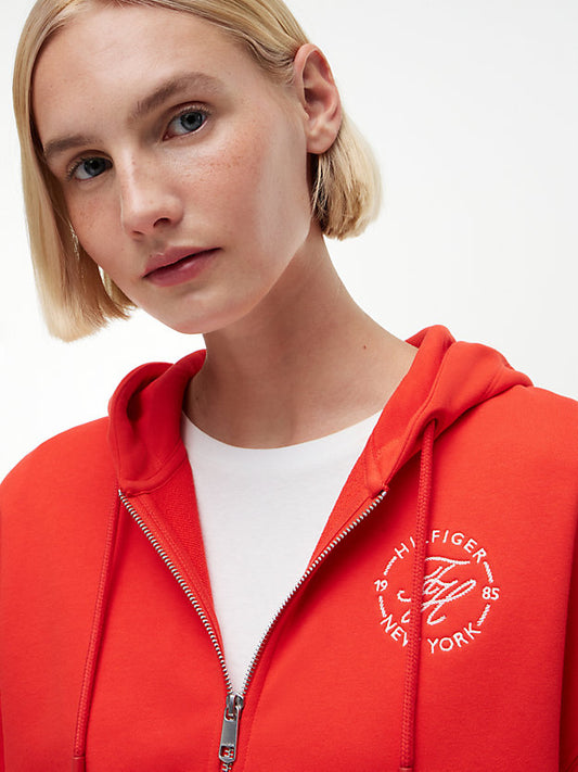 Logo Embroidery Zip-Thru Hoody