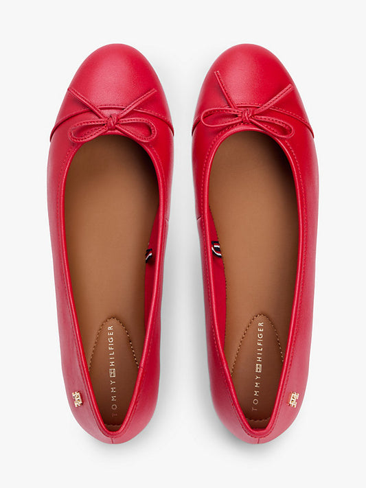 Monogram Leather Ballerinas