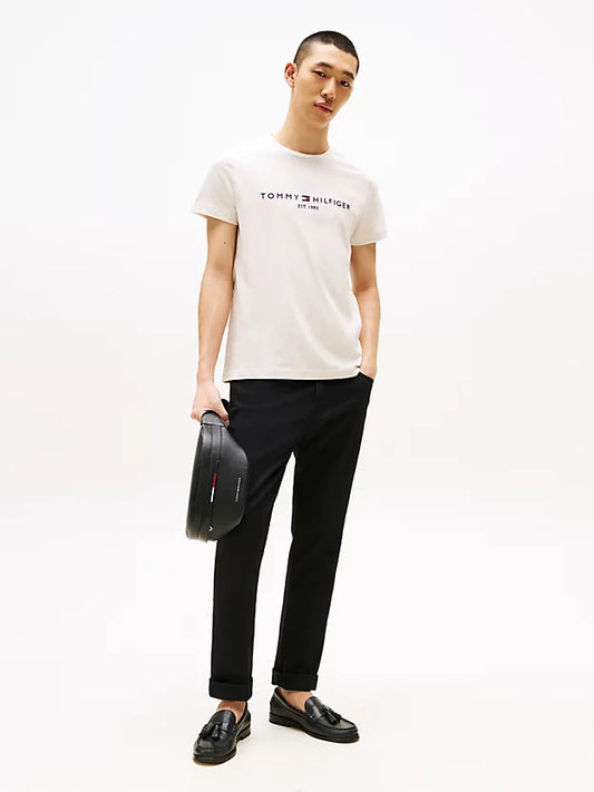 Logo Embroidery Slim Jersey T-Shirt