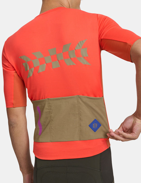 Alt_Road 1/2 Zip Jersey - Mars Red