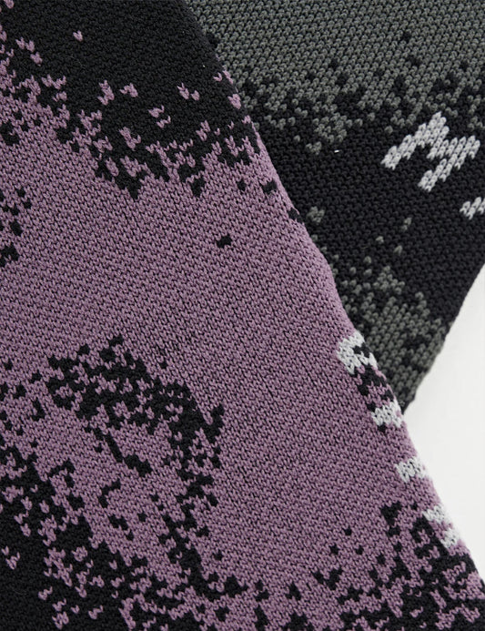 Blurred Out Socks - Black Mix