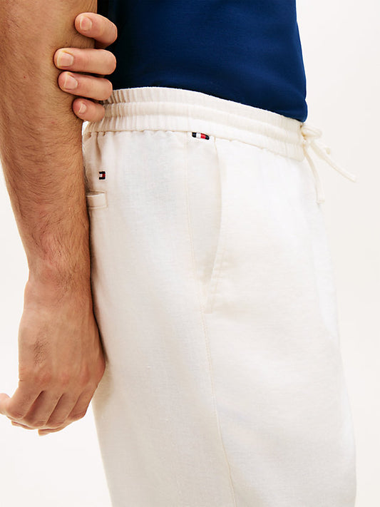 Harlem Tapered Leg Linen Blend Chinos