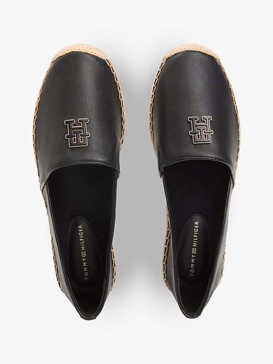 Monogram Leather Espadrilles