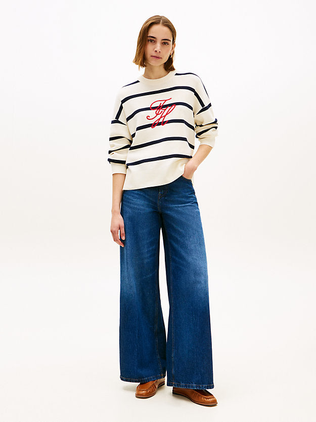 Premium Knit Logo Embroidery Relaxed Jumper