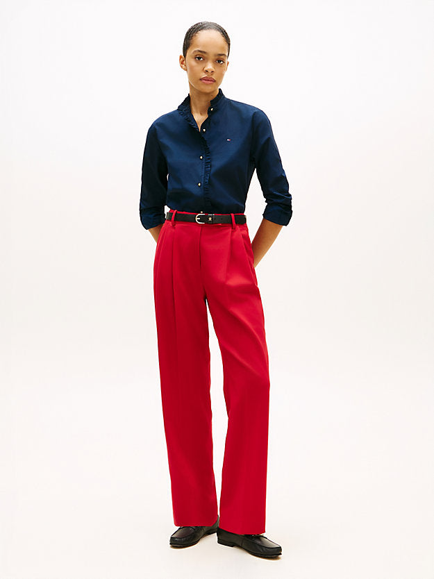 Timeless Pleated Relaxed Straight Leg Trousers