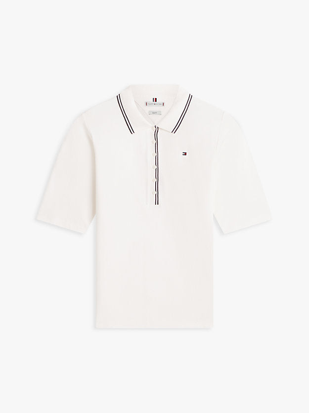 Slim Fit Tipped Half Sleeve Polo Shirt