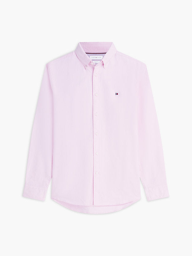 Regular Fit Flag Embroidery Oxford Shirt