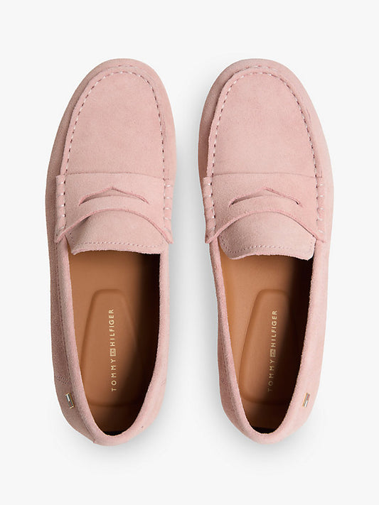 Suede Enamel Flag Driver Shoes