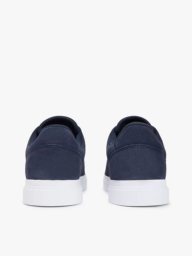 Suede Metallic Logo Cupsole Trainers