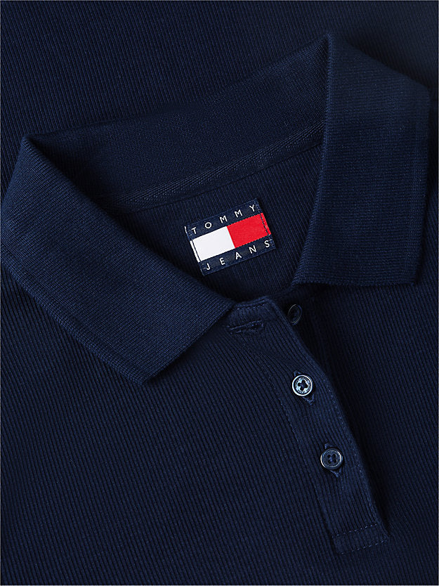 Slim Fit Ribbed Polo Shirt