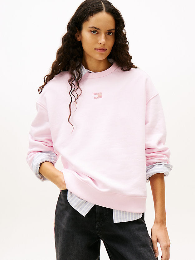 Badge Boxy Fleece Sweatshirt