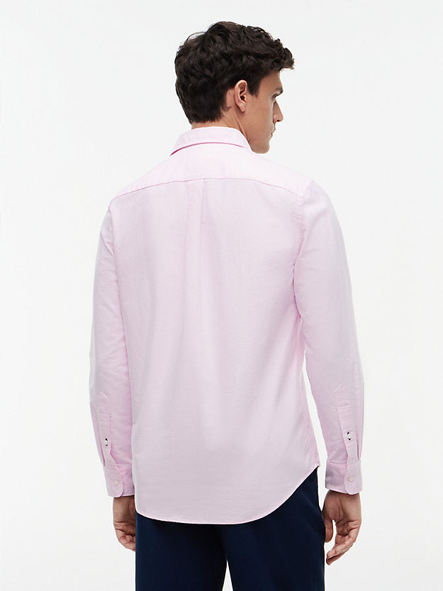 Regular Fit Flag Embroidery Oxford Shirt