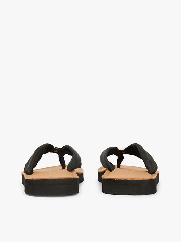 Monogram Plaque Hemp Flip-Flops