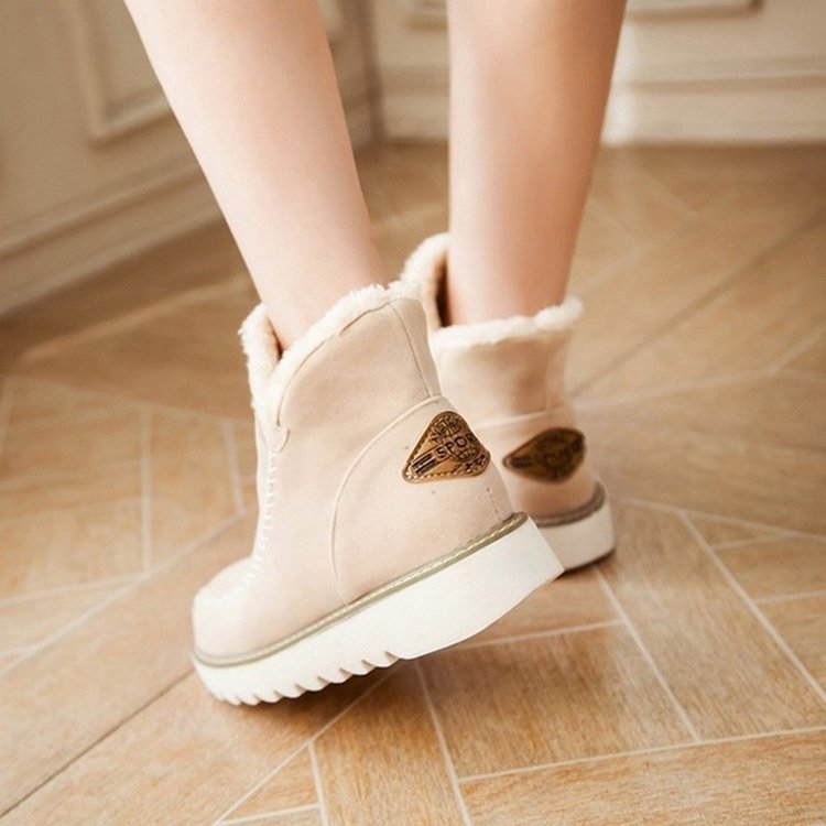 Klassische rutschfeste Knöchel-Schneestiefel für Damen