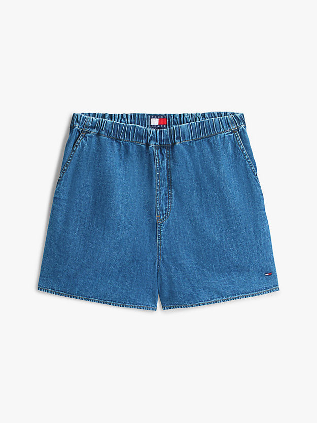 Chambray Loose Shorts