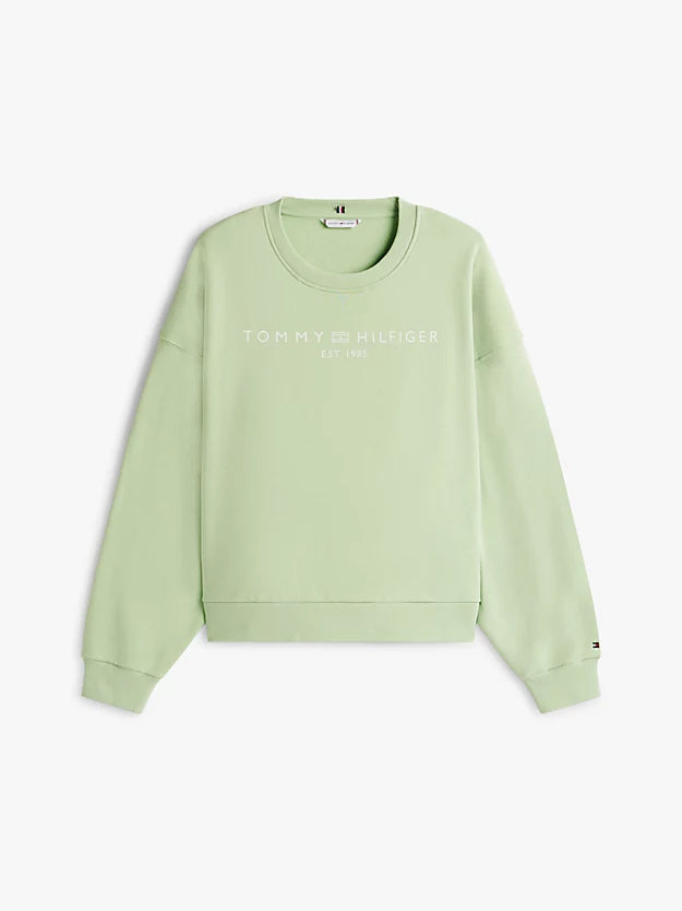Curve Logo Flex Fleece Relaxed Sweatshirt