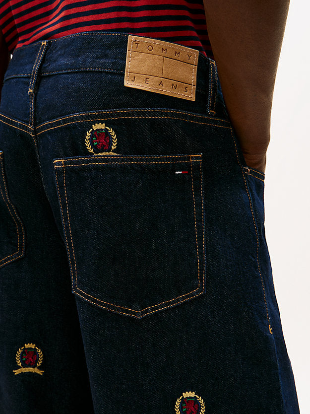 Jaimie Embroidery Relaxed Straight Leg Jeans