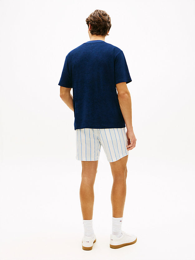 Towelling Relaxed Crew Neck T-Shirt