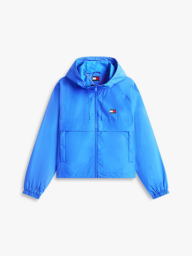 Relaxed Water Repellent Ripstop Hooded Windbreaker