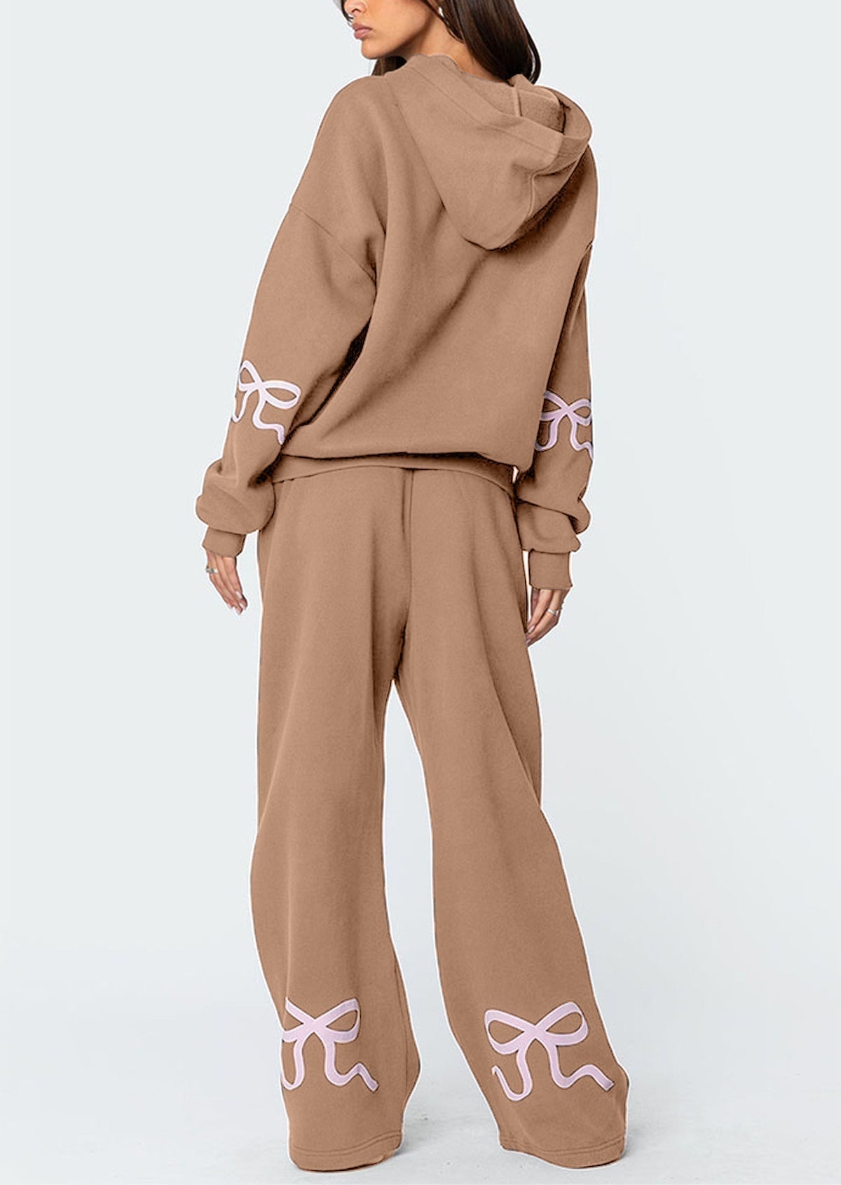 Soldes de Noël -50% - Ensemble sweat à capuche avec nœud pour femme