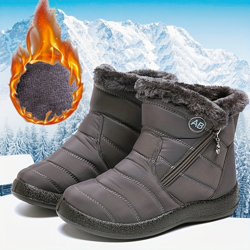 Warme, wasserdichte, rutschfeste orthopädische Stiefel für Damen