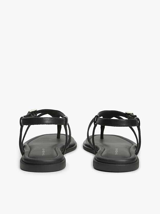 Leather Strap Toe Post Sandals
