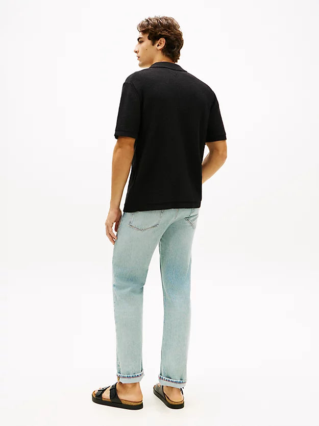 Relaxed Fit Knit Short Sleeve Shirt