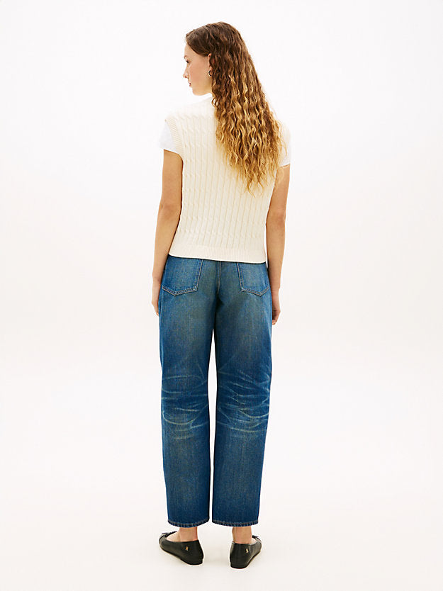 Cable Knit V-Neck Sweater Vest
