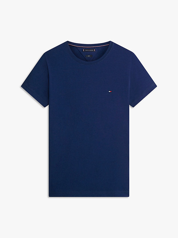 Flag Embroidery Slim Jersey T-Shirt