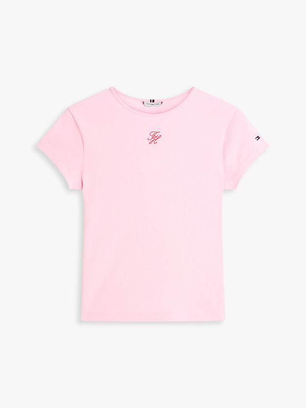 Textured Logo Slim Jersey T-Shirt