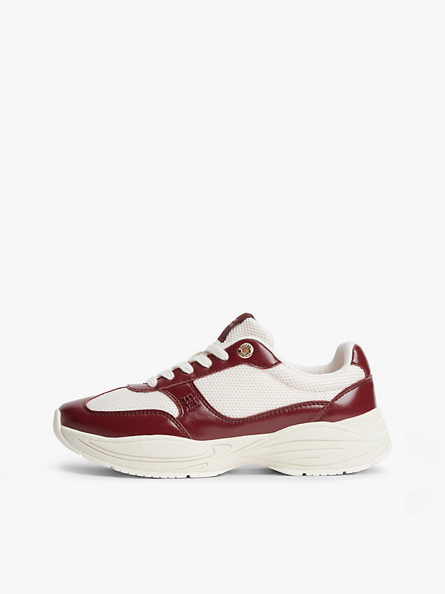 Monogram Mixed Texture Leather Trainers