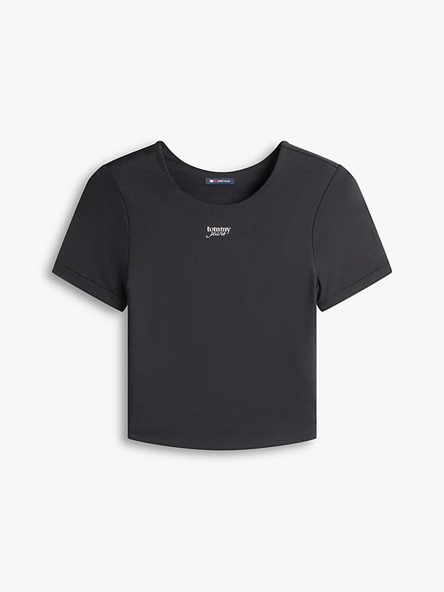 Athleisure Metal Logo Slim T-Shirt