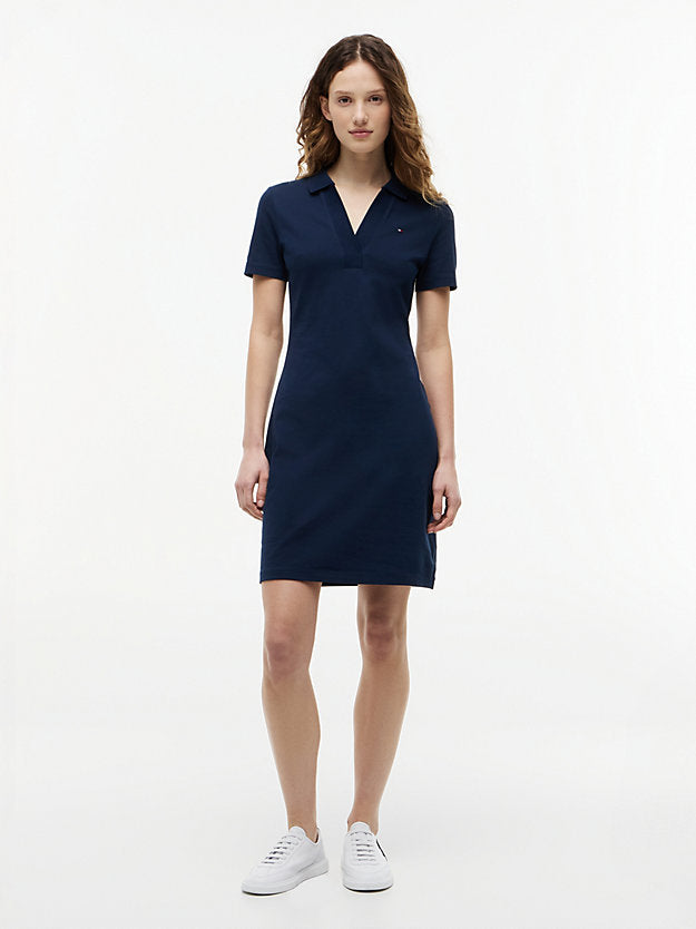 1985 Slim Mini Short Sleeve Polo Dress