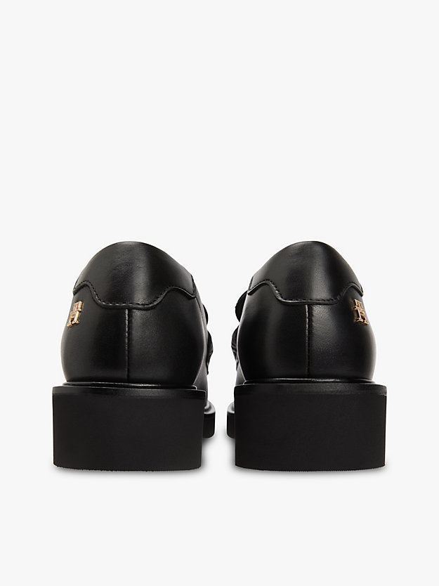 Leather Chunky Penny Loafers