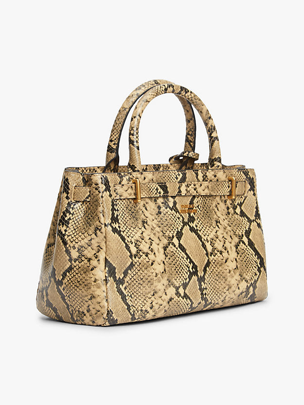 The American Icon Snake Print Leather Tote Bag