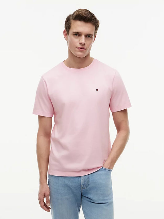 Flag Embroidery Jersey Crew Neck T-Shirt