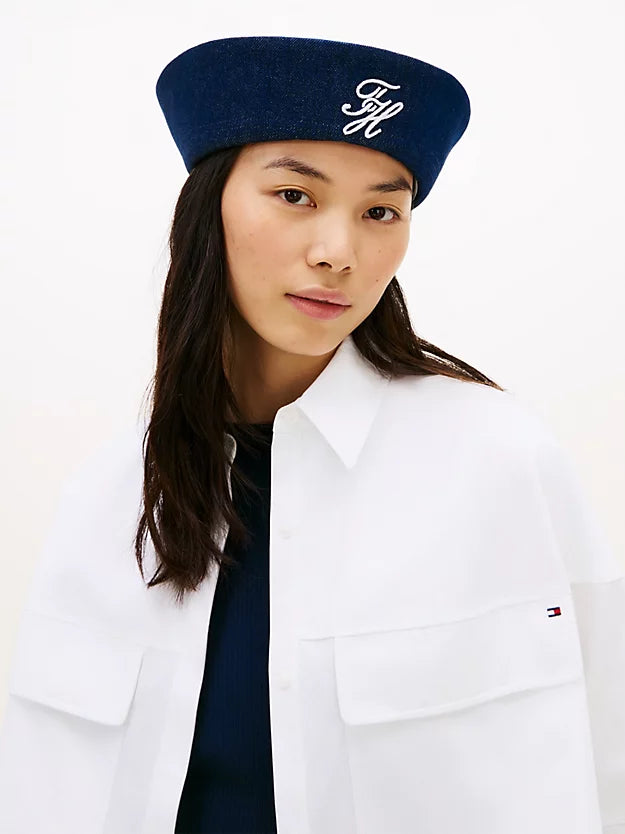 Logo Embroidery Nautical Denim Hat