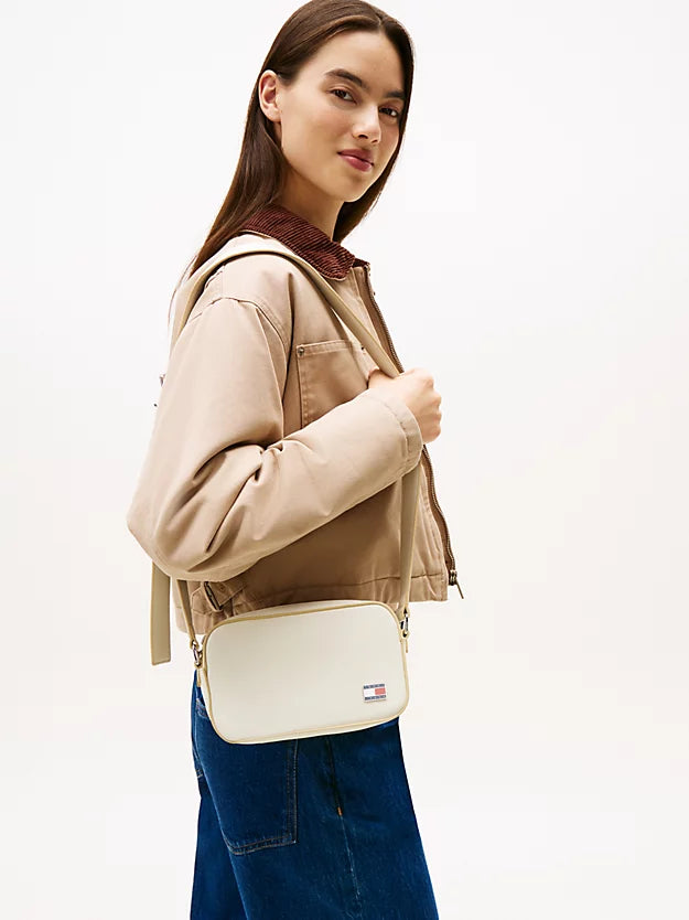 Logo Plaque Crossbody Camera Bag