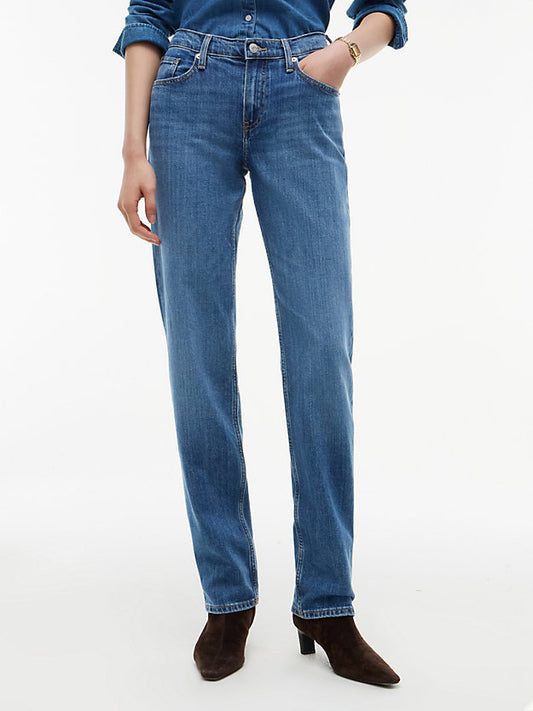 Mid Rise Classic Straight Jeans