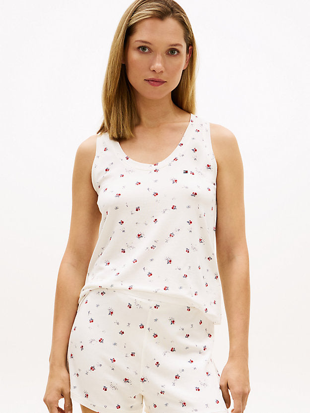 Essential Print Pyjama Tank Top