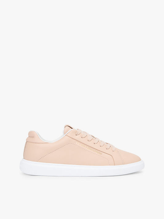 Lightweight Leather Cupsole Court Trainers