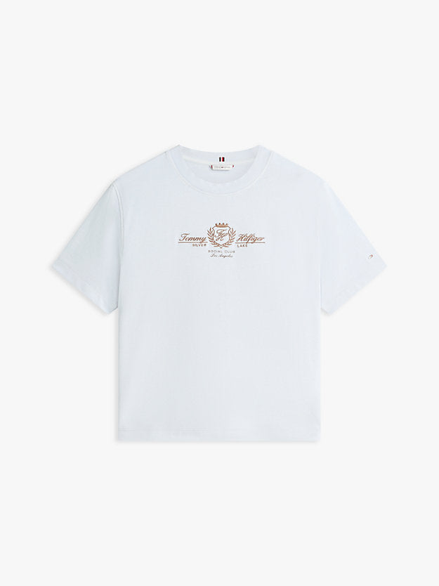 Crest Logo Embroidery Relaxed T-Shirt