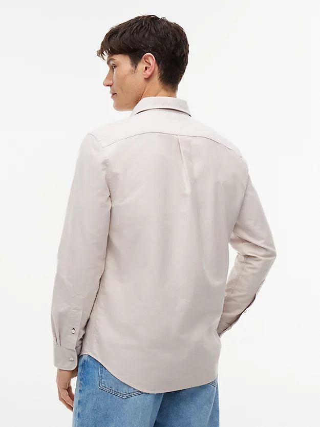 Regular Fit Flag Embroidery Oxford Shirt