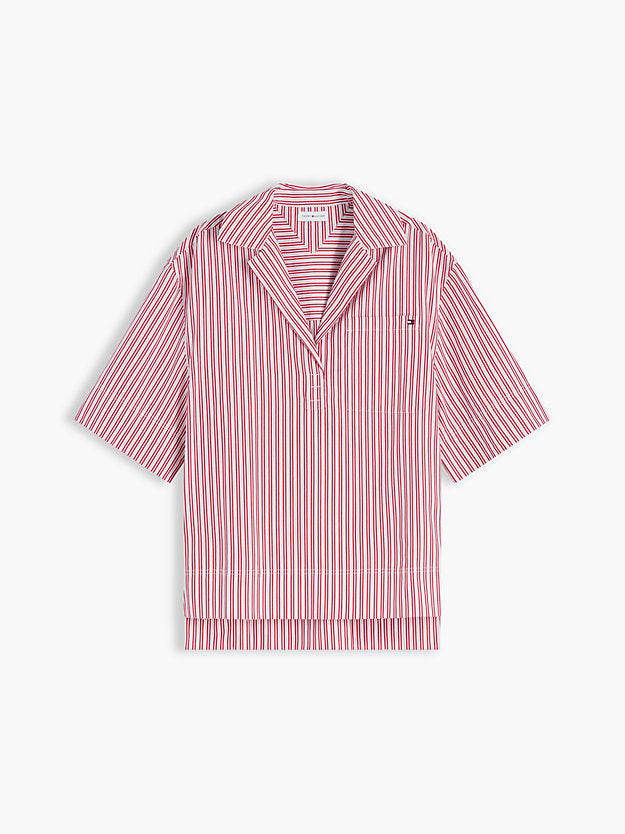 Relaxed Fit Poplin Short Sleeve Shirt